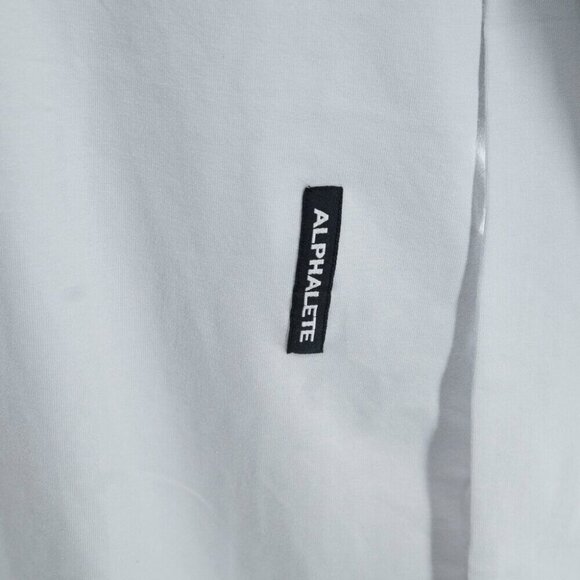 Alphalete Athletics Men's Long sleeve crewneck Gray shirt | Medium - Picture 2 of 6